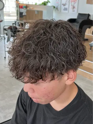 ショート パーマ メンズ 新潟メンズパーマ 新潟駅/小田拓実のヘアスタイル