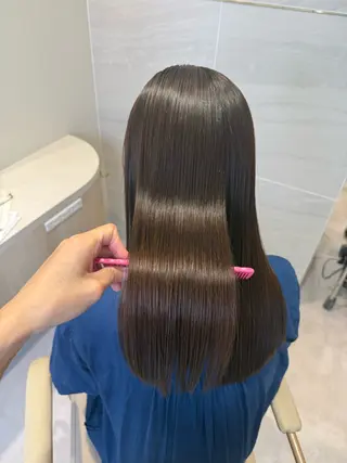 ロング カラー パーマ 透明感カラー🌿 グレージュ🐺陽介のヘアスタイル
