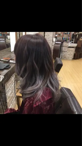 ミディアム カラー 縮毛矯正・髪質改善 人気No1🩶北島のヘアスタイル