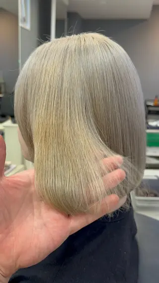 ミディアム カラー パーマ ヘアアレンジ メンズ ❤️可愛いハイトーン を造る❤️AKIRAのヘアスタイル