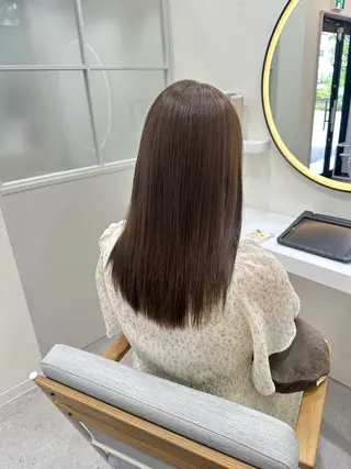 ロング カラー 中島 結子のヘアスタイル