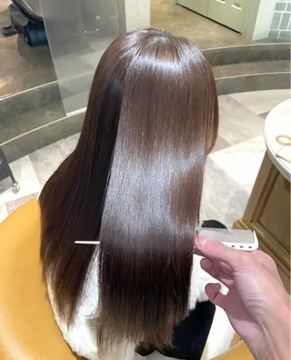 ロング 縮毛矯正/美髪カラー 松田空優哉のヘアスタイル