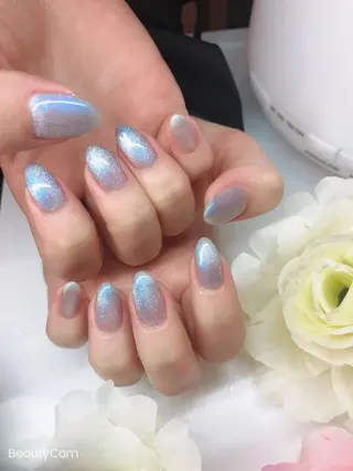 セミロング ネイル 長さ出し専門 nynaのネイルデザイン