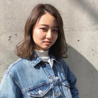 ミディアム 冨木 雄斗のヘアスタイル