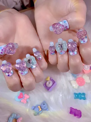 ネイル シェアサロンLei.g(レイジー)所属・3Dアートネイル💗 都築レナのネイルデザイン