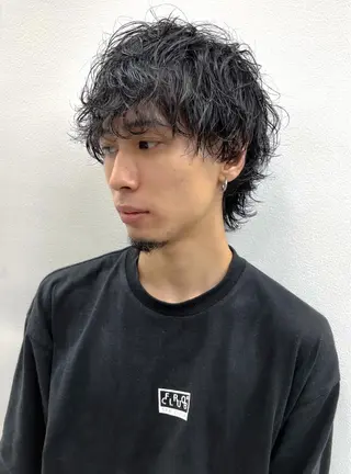 ショート パーマ メンズ スパイキーショート パーマ　具志堅　太志のヘアスタイル