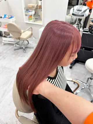 カラー ボブ、レイヤー、 ハイトーン、古淵のヘアスタイル