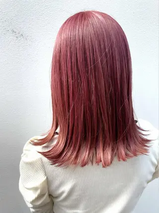 ミディアム カラー ヘアアレンジ 〽️magico/ ウルフDaiki〽️のヘアスタイル