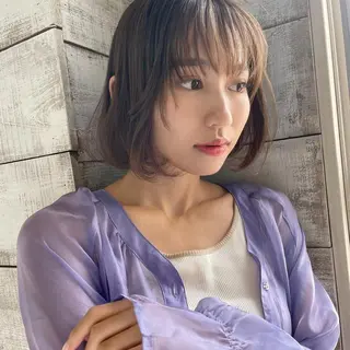 ミディアム カラー レイヤー/艶カラー /韓国ヘア/高松のヘアスタイル