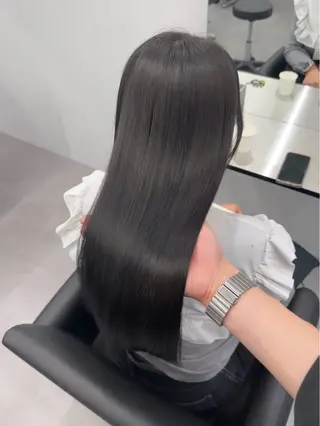 ロング 髪質改善/縮毛矯正 梅田茶屋町/西尾祐作のヘアスタイル