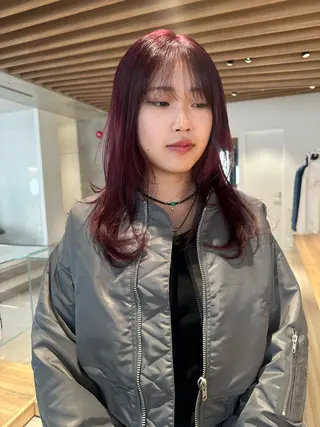 セミロング 井上 翠月のヘアスタイル