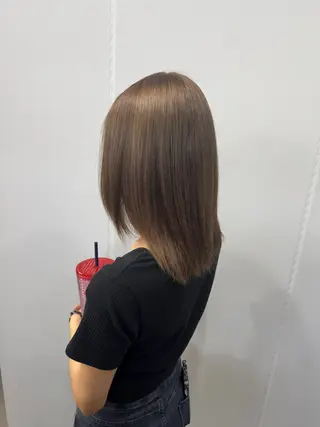 セミロング カラー 藤井 佑良 FUJII YURAのヘアスタイル