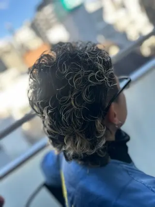 ショート パーマ メンズ LOPEZ LAB所属・🦁LOPEZLAB /🌙RUNA🌙のヘアスタイル