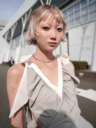 ショート カラー ブリーチ/似合わせ Kaito🦕/栄のヘアスタイル