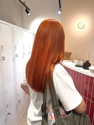 セミロング カラー 🍒髪質改善/Wカラ ー 暖色 🌸桜🌸のヘアスタイル