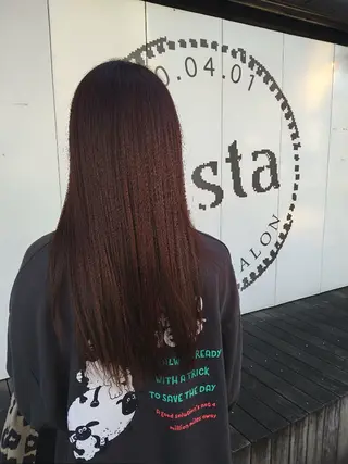 ロング アイブロウ◎ rista藤岡佳世のヘアスタイル