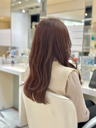 セミロング カラー 瀬戸 さくらのヘアスタイル