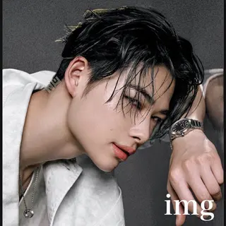 ミディアム パーマ メンズ 岡田大志🇰🇷 中/韓メンズヘアのヘアスタイル