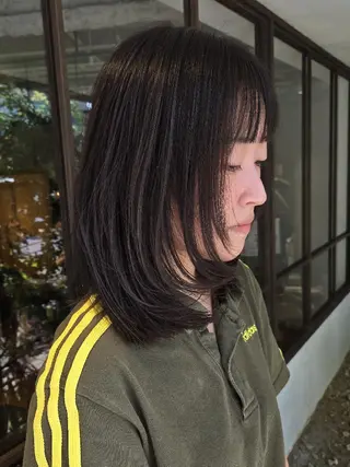 ミディアム 韓国好き🇰🇷 美容師MIKUのヘアスタイル