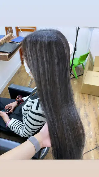 ロング カラー アンククロス kyokaのヘアスタイル