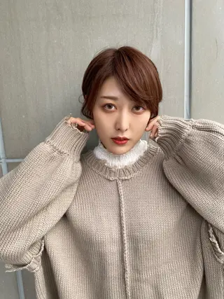 ショート たなか ちあきのヘアスタイル