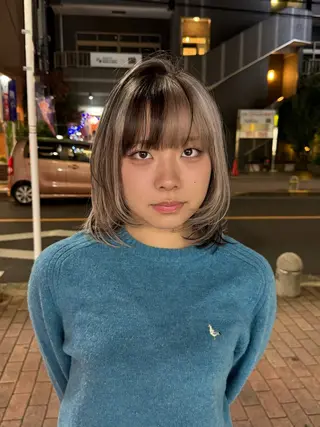 ミディアム カラー 🫧ブロンド /寒色系🫧れいのヘアスタイル