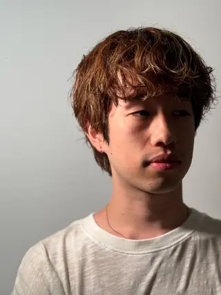 メンズ 小野聡一郎/デザイン カラー/縮毛矯正特化のヘアスタイル