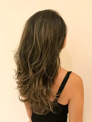 ロング カラー シールエクステ⭐️ オオミタクヤのヘアスタイル