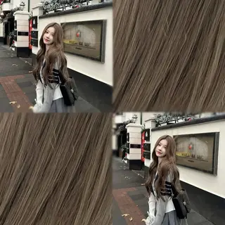 カラー 🤍ベージュ/透明感 韓国ヘア/まりん🤍のヘアスタイル