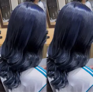 セミロング カラー ⠀ 流菜のヘアスタイル