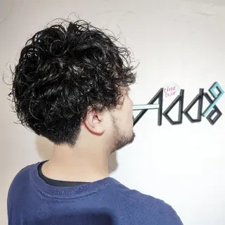 パーマ ショート メンズ Add9 柳田健登のヘアスタイル
