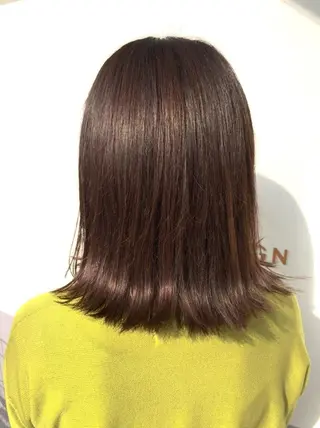 セミロング カラー GiseL ジゼル六本松のヘアスタイル