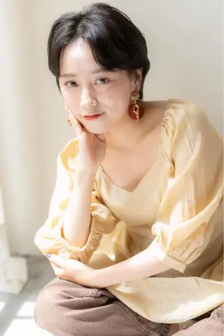 ショート パーマ 佐川 友里のヘアスタイル