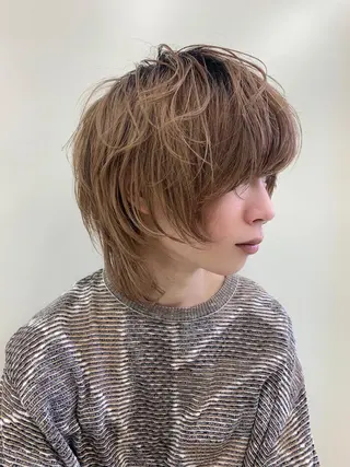 ショート カラー メンズ YU KIのヘアスタイル