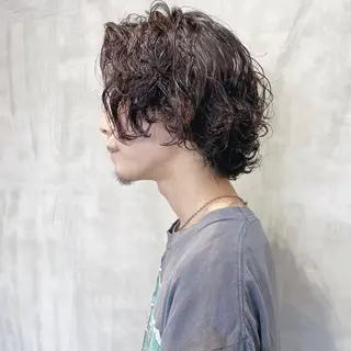 ショート パーマ メンズ ill副店長 立和田純也のヘアスタイル