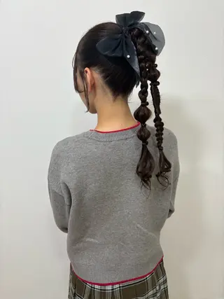 ロング ヘアアレンジ ヘアセットサロン /上坪愛美のヘアスタイル