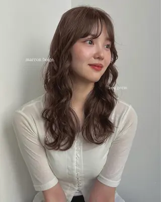 ロング パーマ 南出 碧夢のヘアスタイル