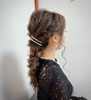 ロング ヘアアレンジ KANA カナのマツエク・マツパデザイン