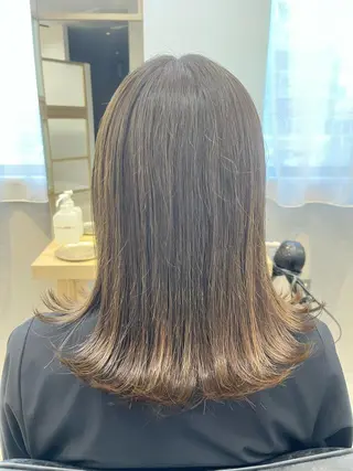 ミディアム カラー 天野 涼のヘアスタイル