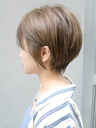 ショート neaf六本木所属・韓国風レイヤー ショート/犬塚 優介のヘアスタイル