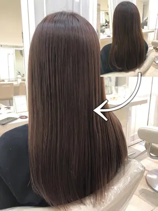 セミロング パーマ 須賀 一美のヘアスタイル
