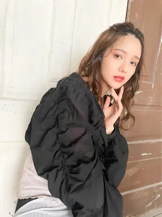 セミロング カラー パーマ ヘアアレンジ メンズ キッズ ネイル マツエク・マツパ 韓国ヘア🫧 KAZUTOのヘアスタイル