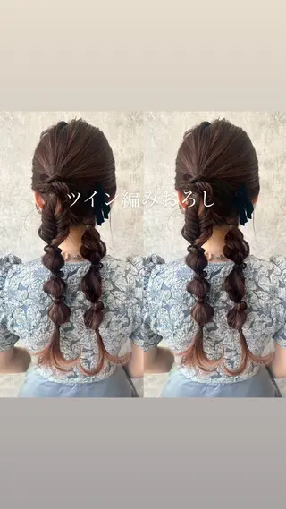 ヘアアレンジ 🎀カラー ✨横浜／トレンドのヘアスタイル