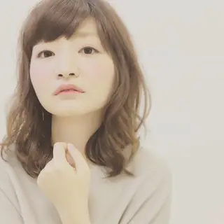 ミディアム カラー hair＆face  LOBEAUT所属・小笠原 一倫のヘアスタイル