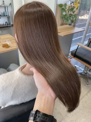 セミロング カラー 髪質改善とカラー特化 ✨Hito.nowaのヘアスタイル
