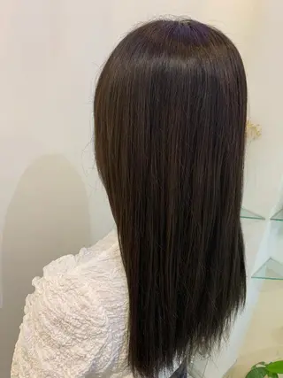 カラー ブリーチしない暖色 カラー🥀杉 優菜のヘアスタイル