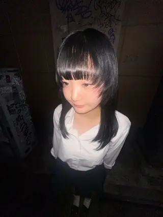 ロング カラー yume☆ハイトーン 🪐デザイン🦠のヘアスタイル