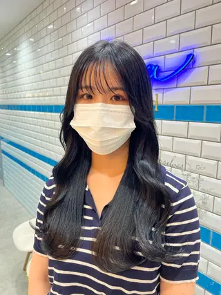 ロング 新宿/韓国レイヤー 髪質改善カラー/角所のヘアスタイル