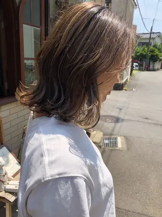 ミディアム カラー 髪の悩みを解決！ 那須達敦のヘアスタイル