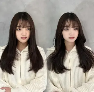 ロング 谷 亜澄のヘアスタイル